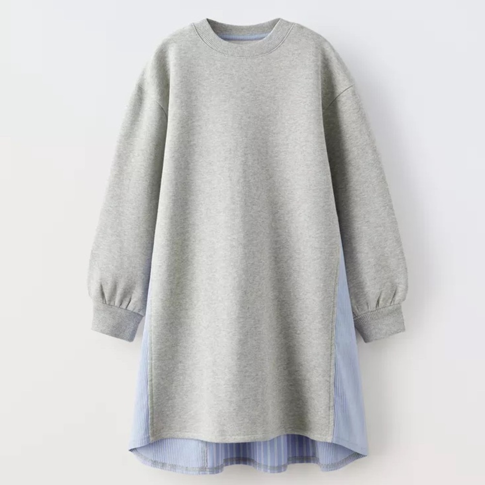 Zara Kid’s NWT. Over Size Dress Size: 13-14 (Big Girl) or W(XS-S) 100% cotton.